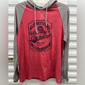Salt Creek Red and Gray Hoodie